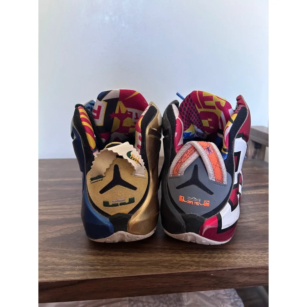 Nike LeBron‎ 12 What The Mens Basketball Shoes Multi Color 812511-409 Size 10.5